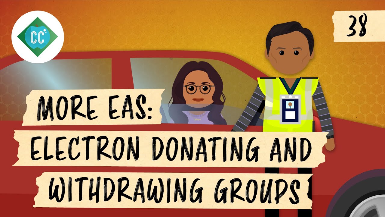 More Eas - Electron Donating And Withdrawing Groups: Crash Course Organic Chemistry #38